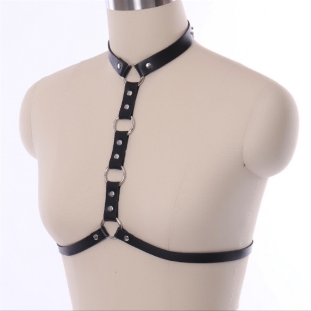 SOFT faux leather body harness